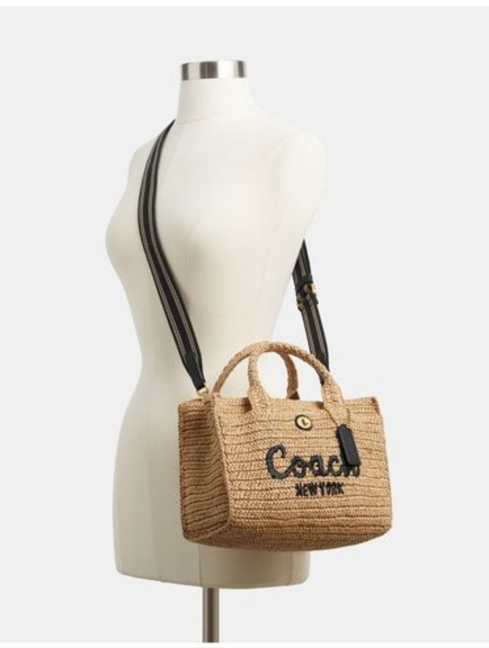Coach Straw Cargo Tote - Picture 2 of 7